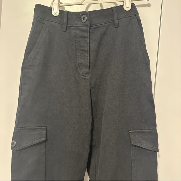 Wilfred Free Aritzia Black Modern Cargo Denim Pants Size 00 Women’s - Picture 6 of 13